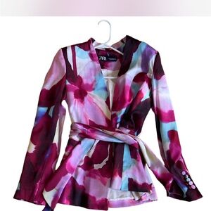 Zara blazer with belt